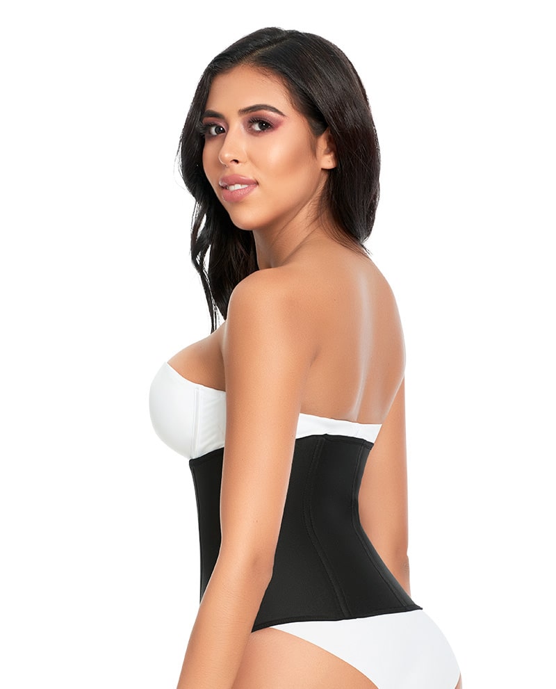 neo latex corset type waist trainer compresses